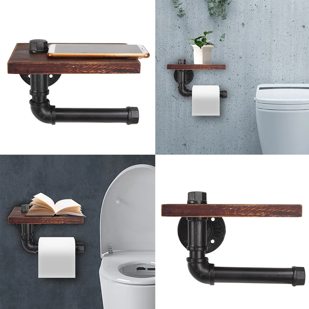 

Kitchen Paper Roll Holder Towel Hanger Rack Bar Cabinet Rag Hanging Holder Shelf Toilet Paper Holders