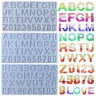 Эпоксидная смола, форма буквы алфавита номер кулон литья силиконовая форма сделай сам ремесла ювелирные изделия делая инструменты