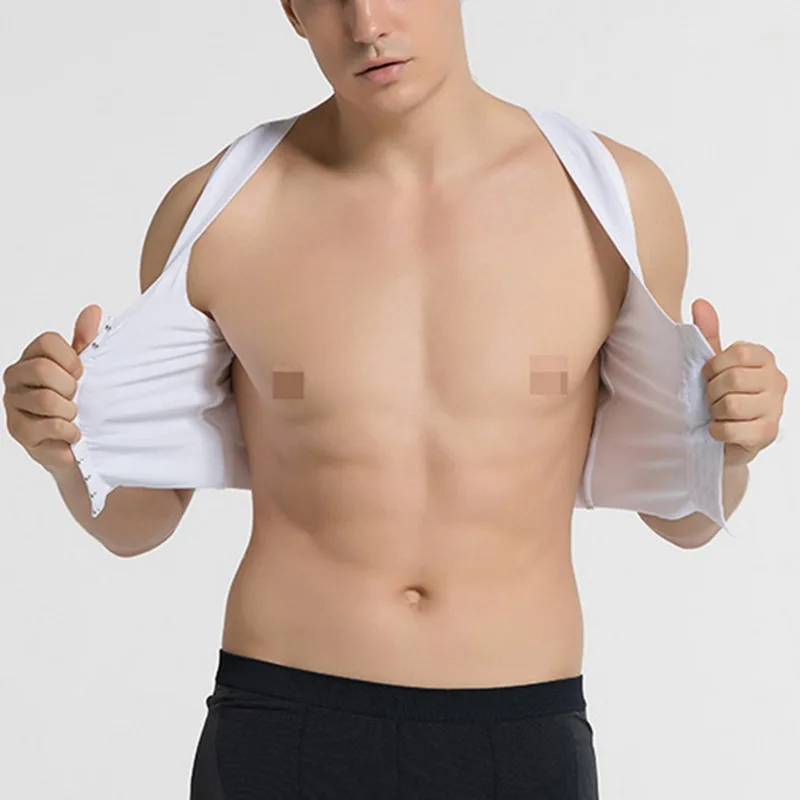 CYSINCOS мужской корсет для похудения жилет живота Талия рубашка с поясом