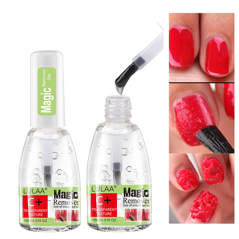 

New 15Ml Fast Remover Gel Nail Polish Remover Semi Permanent Remover Gel Nail Polish Burst Gel Nail Lint-Free Degreaser Cleaner