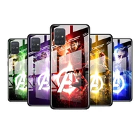 marvel hero colorful for samsung galaxy s21 ultra a71 a51 4g 5g a91 a81 a41 a31 a21 a11 a01 tempered glass phone case