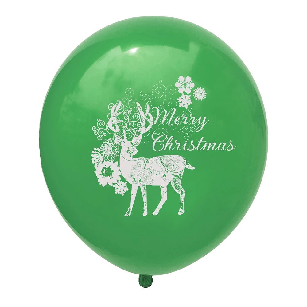 Йориу 10 шт рождественские воздушные шары с оленем Воздушный латексный шар для
