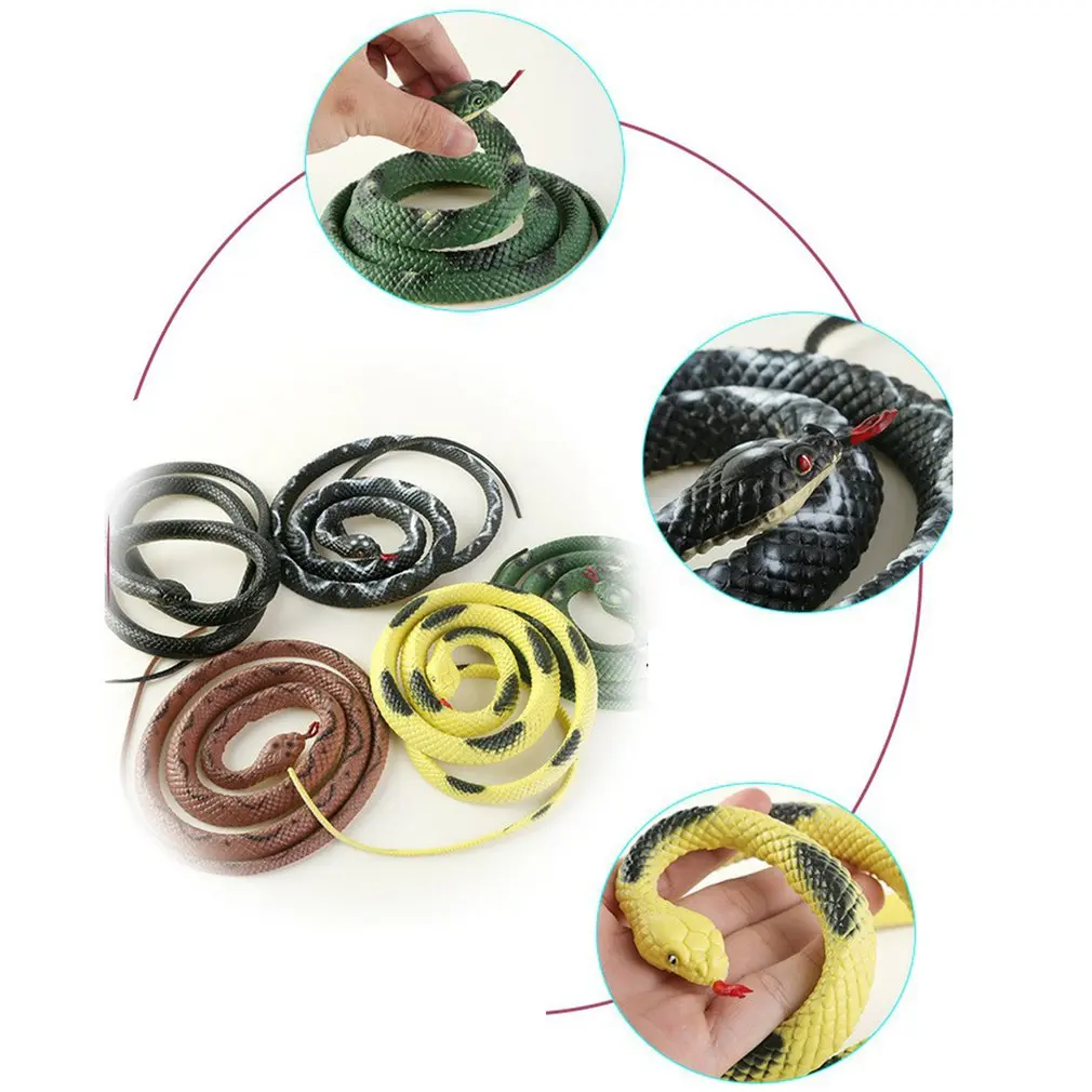 

1pc Toy Snake Safari Garden Props Joke Prank Gift Novelty And Gag Play Jokes Toys Funny Trick Joke Toys Random Color
