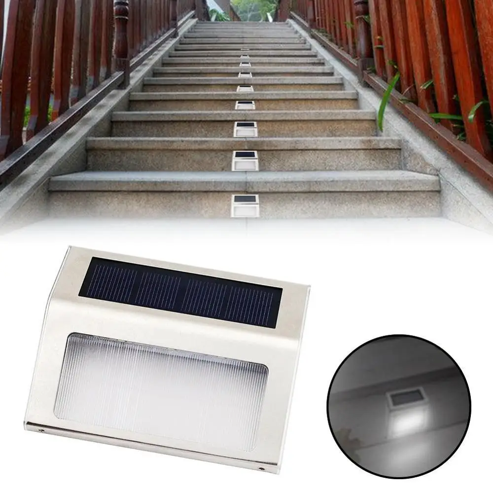 Солнечный свет 3 светодиодных ступенчатых лестничных настенных светильников