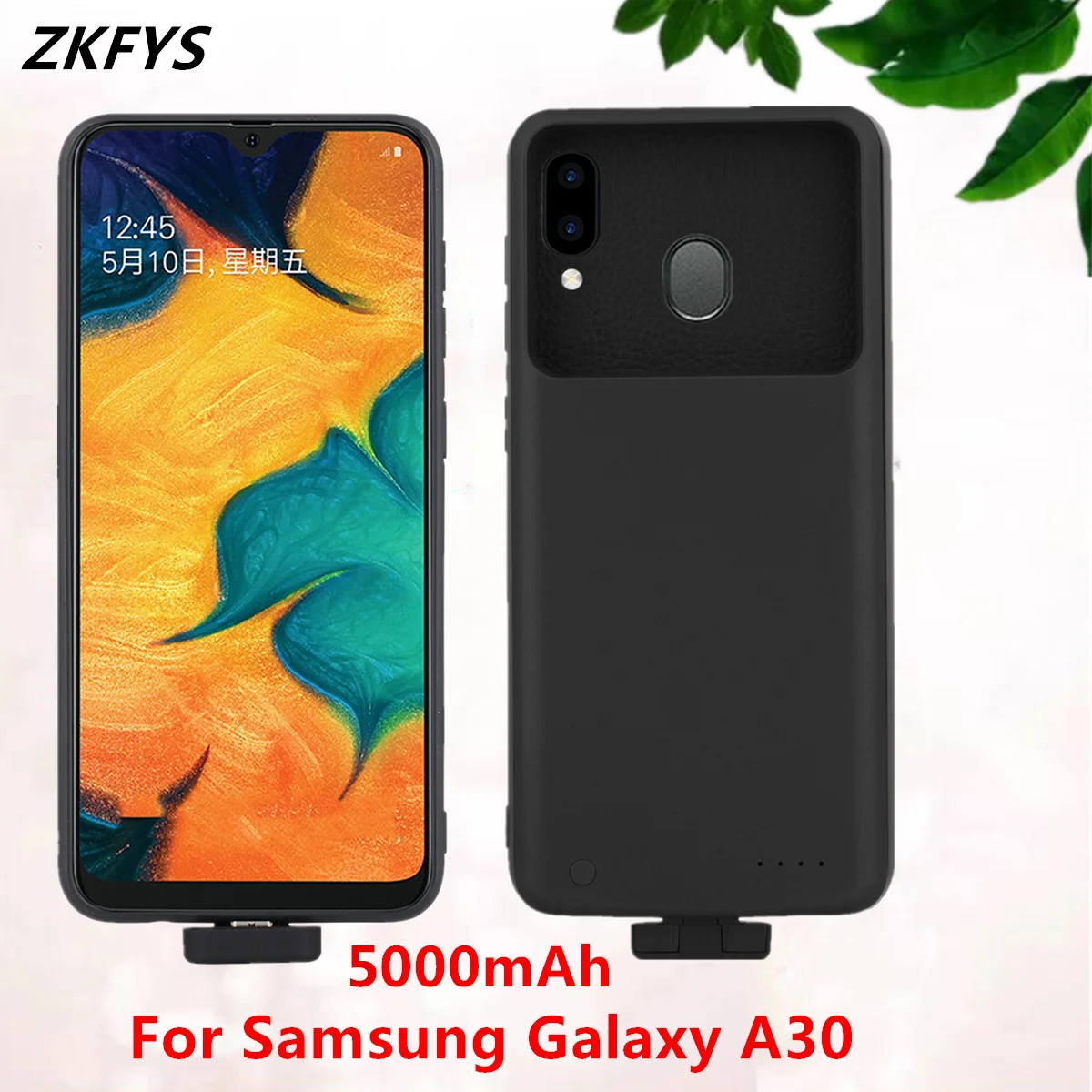 Магнитные чехлы с зарядным устройством для Samsung Galaxy A30 чехол внешним