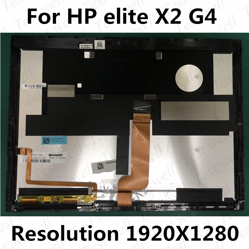 

Оригинальный 12,3 дюймовый ЖК-дисплей для ноутбука, светодиодная фотография X, фотография для HP elite X2 G4 с рамкой