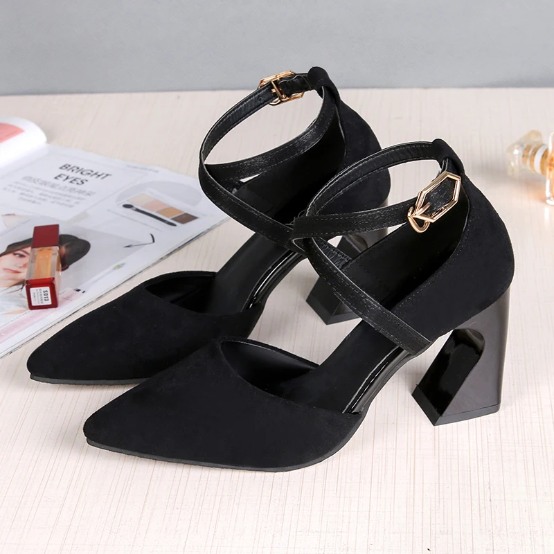

2020 New spring fashion women's singles shoes color matching cross bandage elegant daily professional wild women's shoes U22-82