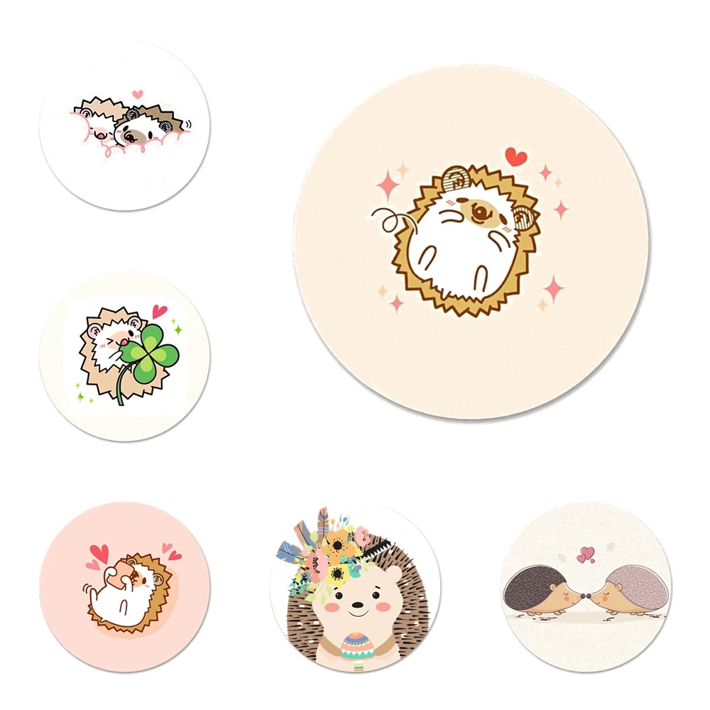 

Love Heart Balloon Hedgehogs Icons Pins Badge Decoration Brooches Metal Badges For Clothes Backpack Decoration