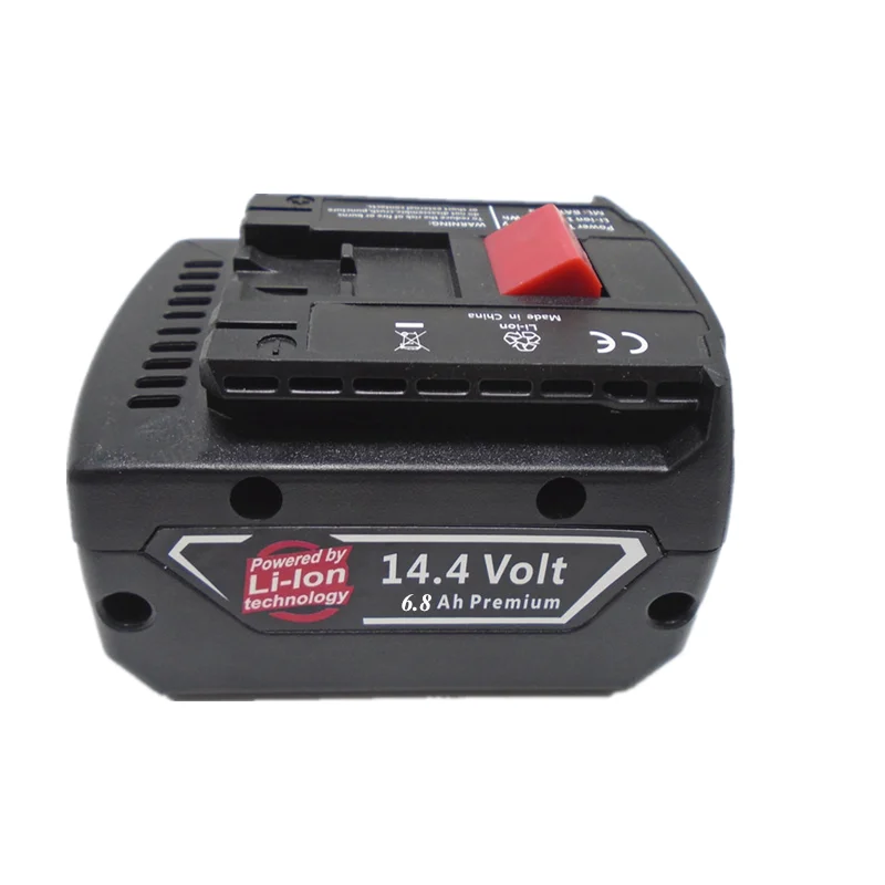 

1-3PCS 14.4V 6800mah Rechargeable Li-ion Battery Cell Pack for BOSCH Cordless Electric Drill Screwdriver BAT607 BAT607G BAT614