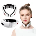 Электрический импульсный массажер для шеи и спины, инфракрасный массажный инструмент для облегчения боли в шее, шейного позвоночника, уход за расслабляющим физиотерапевтическим эффектом