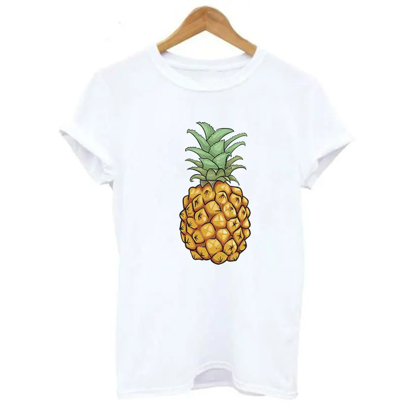 2186 Харадзюку винтажная модная Ulzzang футболка с растительным принтом женская летняя Свободная Повседневная белая футболка с круглым вырезом Женская одежда - Цвет: 2186