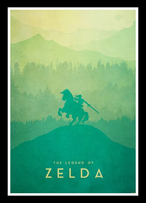 Прекрасный JL Zelda Легенда Горячая видео игра художественная живопись плакат