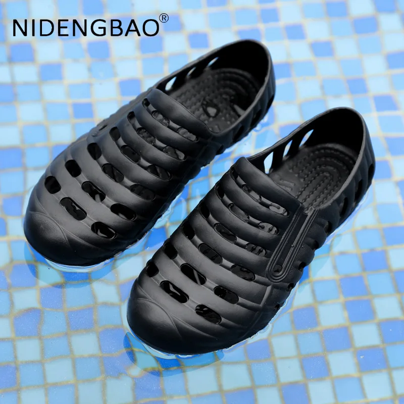 Women Beach Sandals Men Water Shoes Quick Dry Soft Lightweight Summer Hollow Gardener Footwear River Sea Pool Swimming Shoes