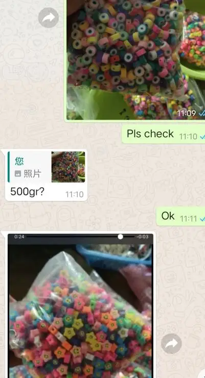 

Бусины из глины для лица, 500 г