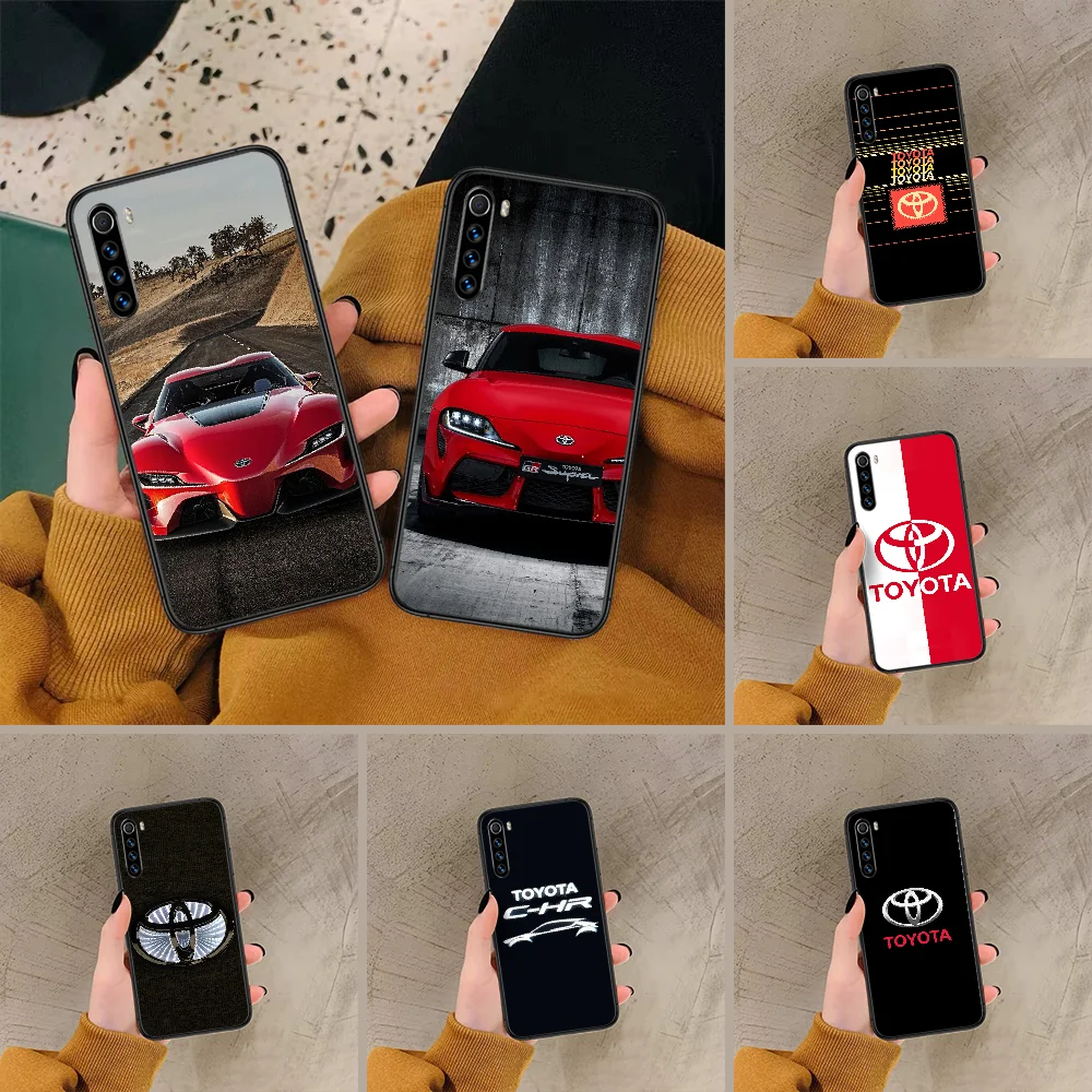 Чехол для телефона Toyota Xiaomi Redmi Note 7 8 8T 9 9S 4X 7A 9A K30 Pro Ультрачерный чехол из ТПУ задний