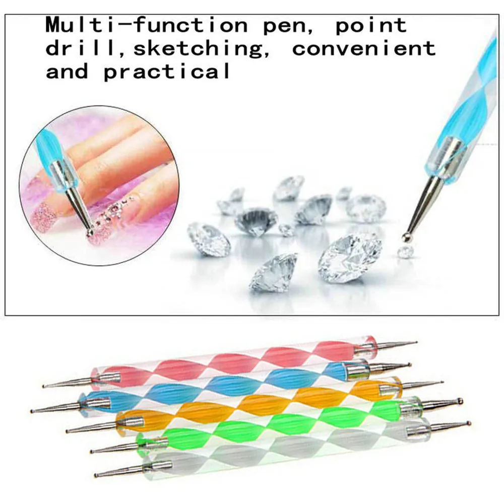 5 шт./компл. точечные ручки для дизайна ногтей|Доттсы| |