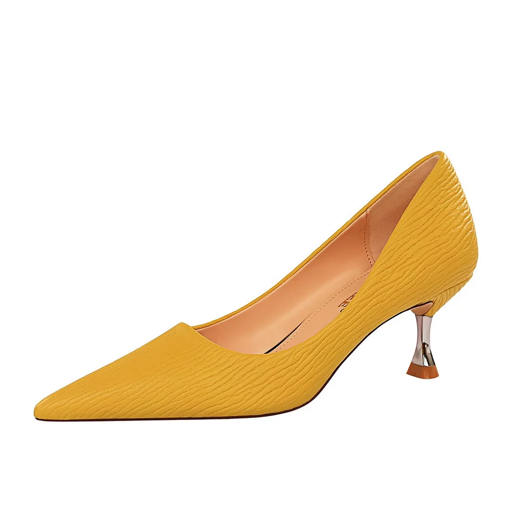 

Women Shoes Stiletto 6cm High Heels Women Pumps Thin Heel Leather Pointed Toe Ladies Party Wedding Woman Shoes