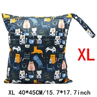 asenappy xl 4045cm waterproof reusable washable wet dry bag with two zippered baby diaper bag