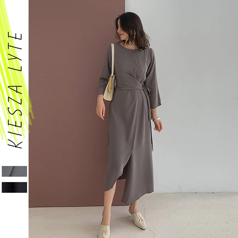 

2019 Autumn New Arrival Women Bandage Dress Elegant Mature Three Quarter Sleeve Irregular Party Dresses Vestidos High Quality