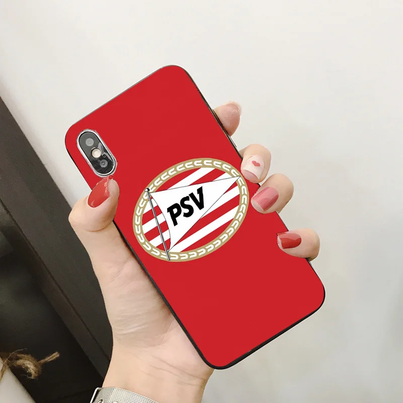 PSV FC Eindhoven чехол для iPhone XR 11 Pro XS Max X 5 5S силиконовый DIY Bergwijn iphone 7 8 6 S Plus