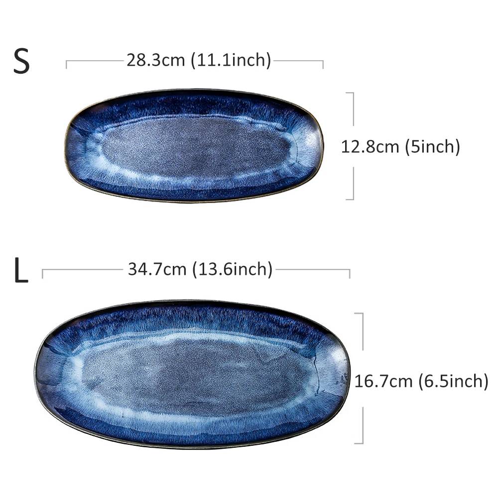 

Fish Plate Japanese Style Creative Sushi Plate For Household Steamed Fish Large Color Creative Sushi Plate For Kichen Supplies