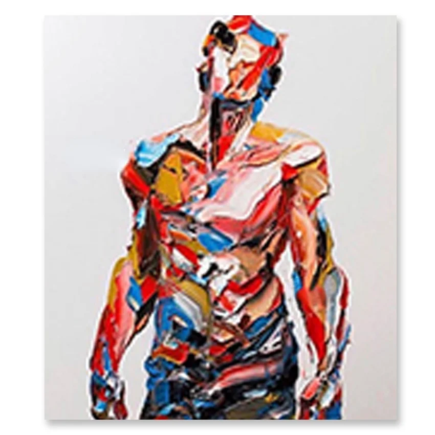 

No Framed Hand Painted Modern Bedroom Decor Sexy Body Art 100% Colorful Texture Human Oil Painting On Canvas Home Wall Decor Art