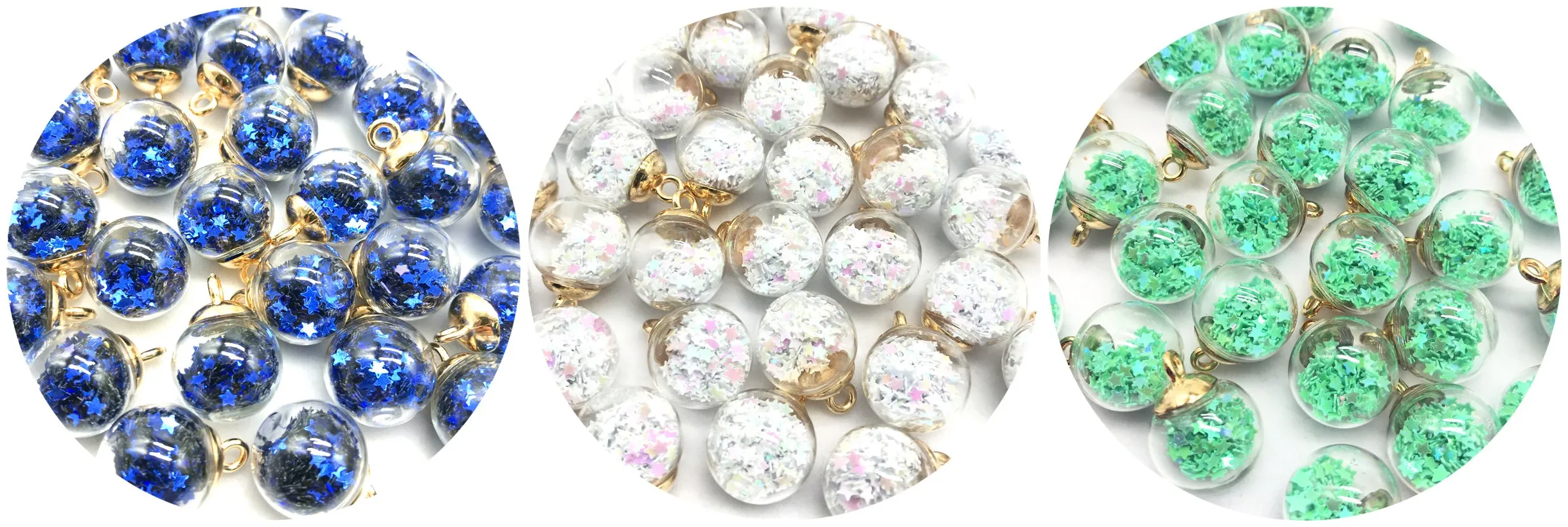 5/10 шт. 16 мм красочный прозрачный стеклянный шар фотофурнитура для изготовления