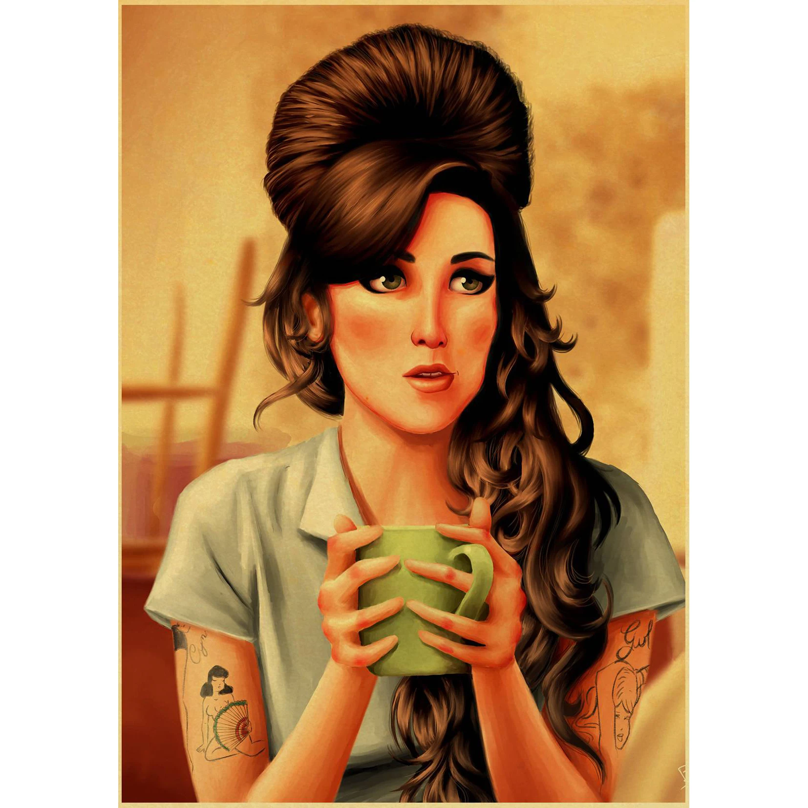 5d алмазная живопись сделай сам Amy Winehouse винтажный постер известная музыка певица