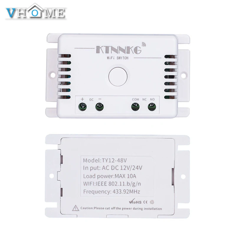 VHome сенсорный пульт дистанционного управления, беспроводной 2,4g wifi+ RF 433MHz релейный приемник источник питания 90 v-250 v 10A Smart Life APP