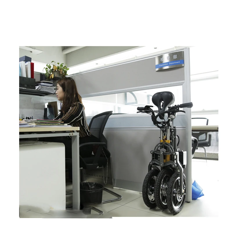 

JX003 3 Wheel Electric Bike Bicycle Dual Motor Electric Scooter Easy Folding Electric Tricycle for Adult