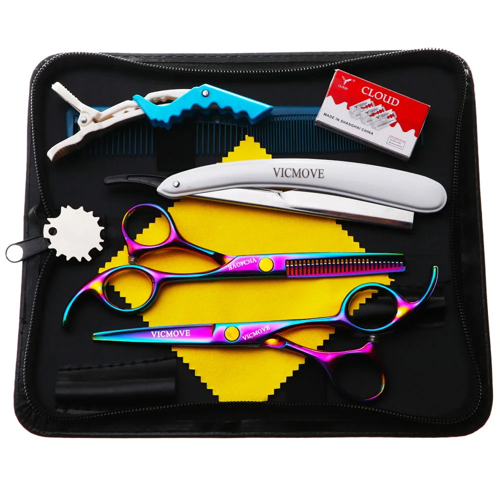 

Профессиональные Парикмахерские ножницы 5,5 6,0, ножницы для филировки, парикмахерские ножницы, набор ножниц для стрижки волос 440C, Япония, ста...