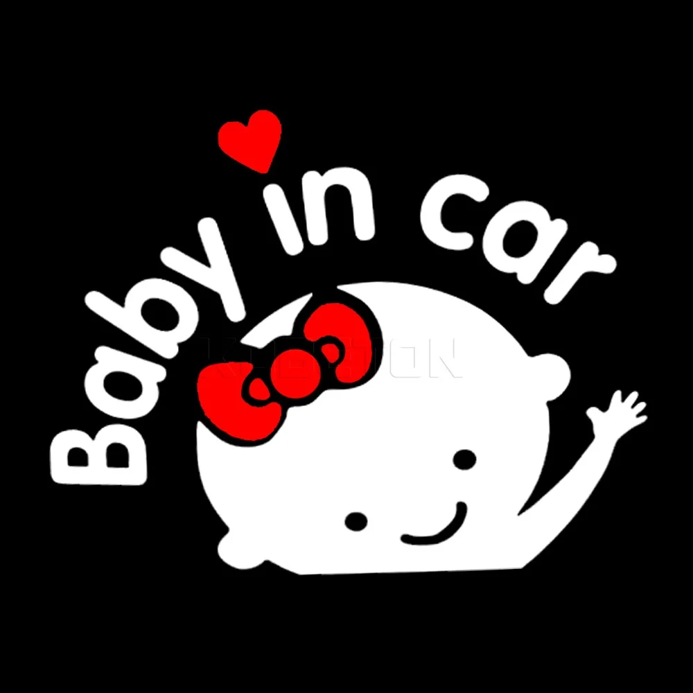 

Funny Car styling 3D Cartoon Stickers Baby In Car Warning Car-Sticker Baby on Board Car Accessories High Quality