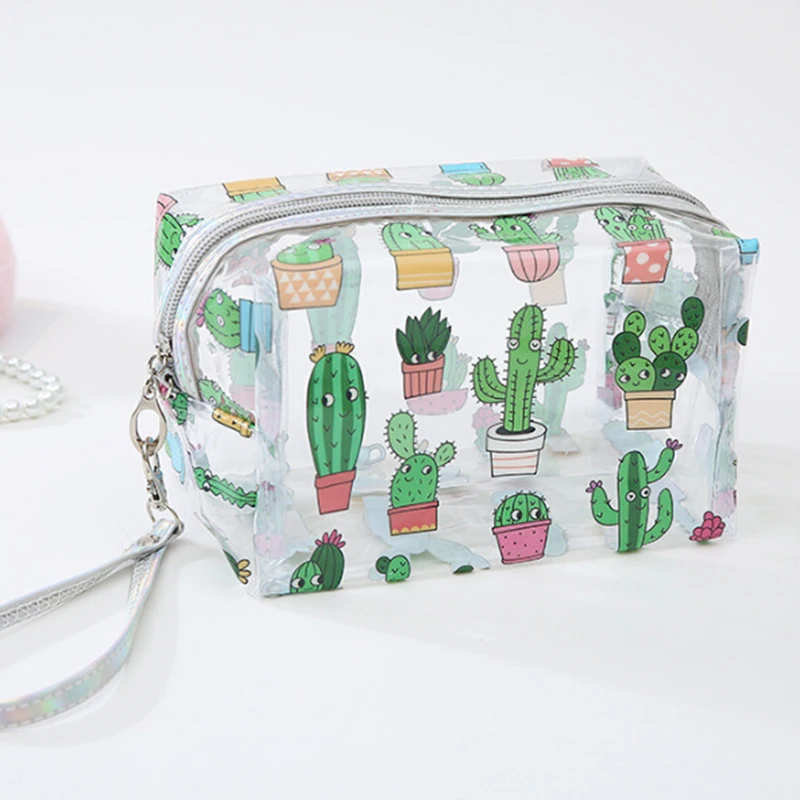 Cactus Новинка, модная Водонепроницаемая портативная косметичка для макияжа, косметичка для путешествий, косметичка для мытья, сумочка для зубных щеток, Органайзер - Цвет: Cactus