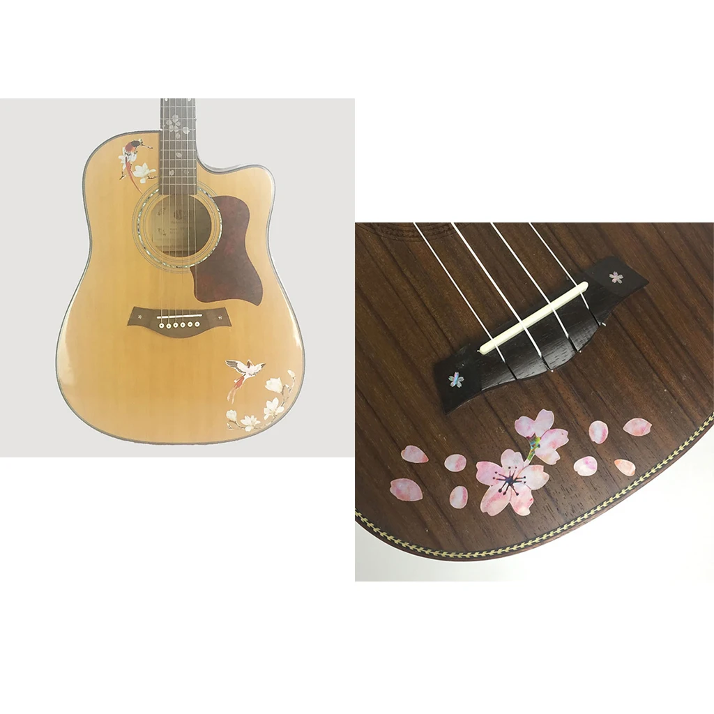 Наклейка для акустической электрогитары бас укулеле 2 шт.|Детали и аксессуары