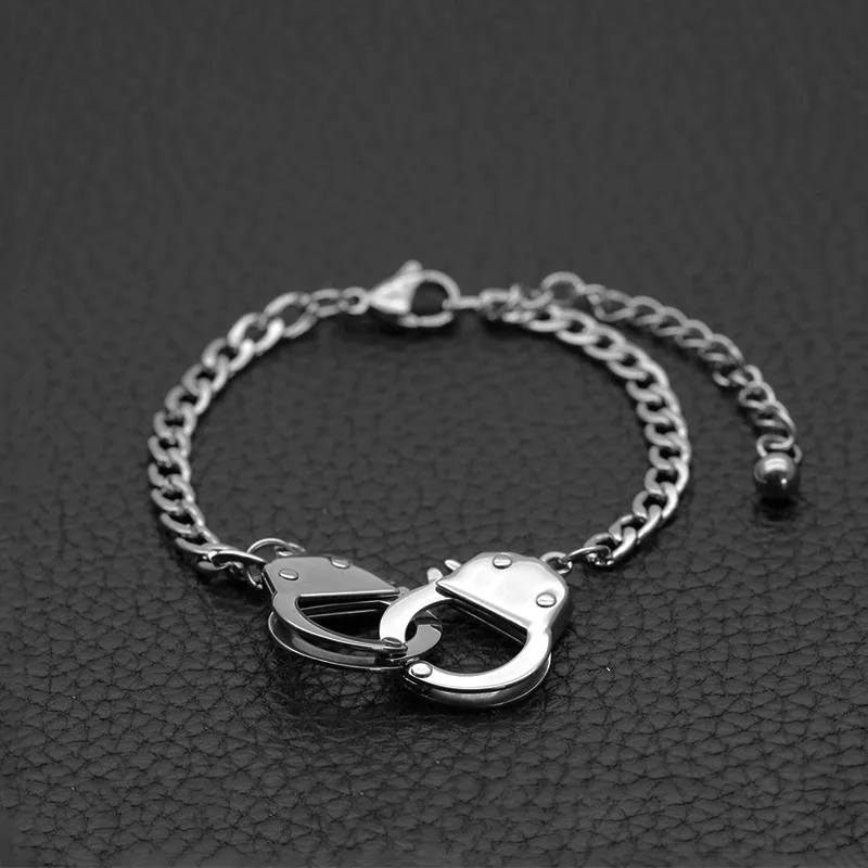 Женские Ювелирные изделия серебряный цвет нержавеющая сталь наручники браслет
