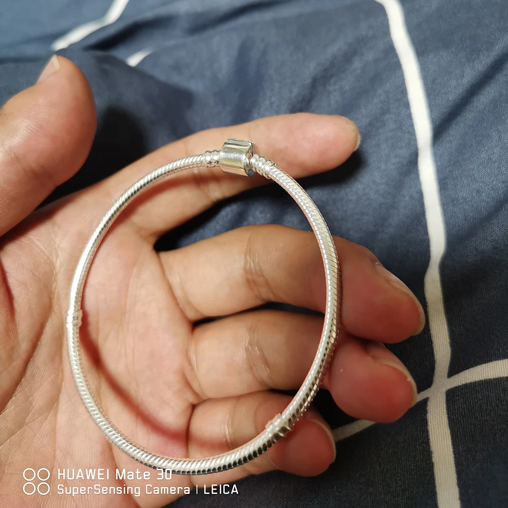 Женский браслет из серебра s925 пробы с застежкой-змеей | Украшения и аксессуары