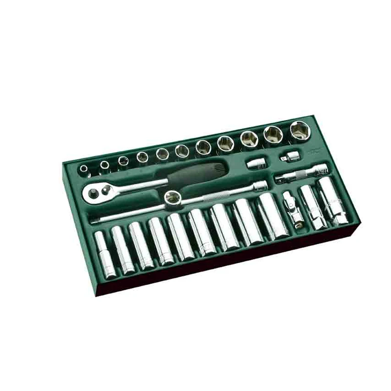 9920 SATA Инструм. Лоток (набор) Головки Торцевые п/в. 3/8&quot. 29пр. (S.A.E.) с принадлеж.| |