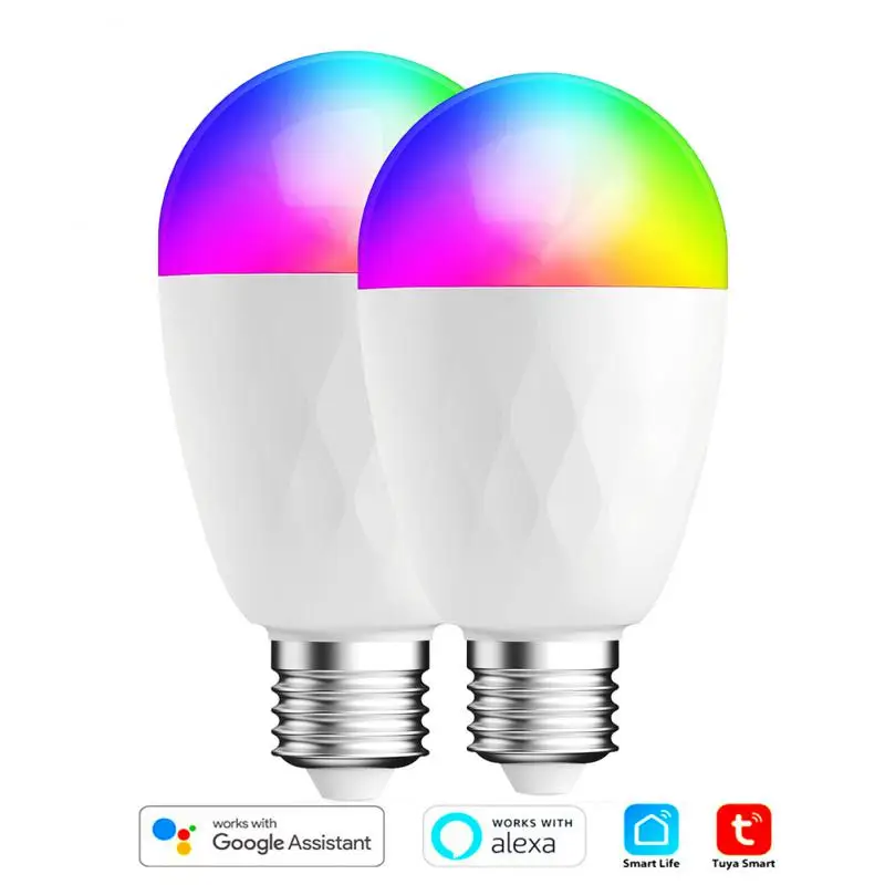 

Aubess RGB+CW Smart Light Wifi Led Bulb E27 13W Dimmable Lamp Smart Life/Tuya Voice Control Works With Alexa Google Assistant