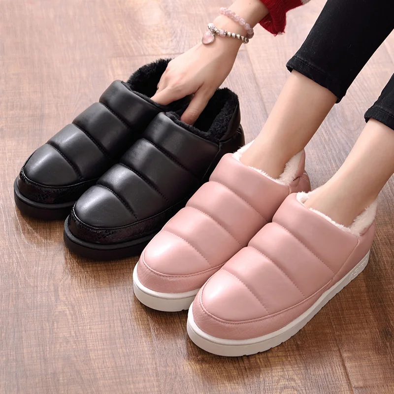 

Women Winter Boots Warm Ankle Waterproof Comfort Plush House Shoes Men Ladies Boys Girls Couple Home Indoor Outdoor Botas Mujer