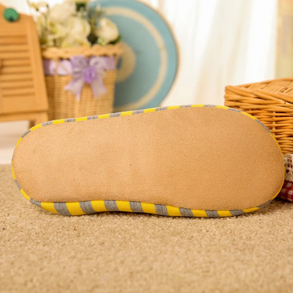 Обувь Тапочки для мужчин Домашний пушистый дом Зимний теплый полосатый