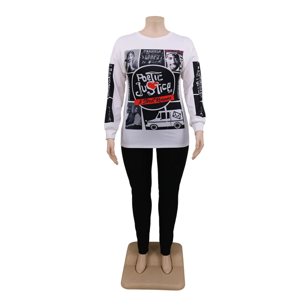 

Crew Neck Printed Long Sleeve Casual Dresses