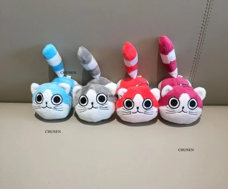 Милый 10 см, 4 цвета, кот игрушки животных, плюшевые чучела брелок игрушка кукла