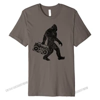 retro bigfoot boom box radio silhouette graphic premium t shirt t shirts tees on sale cotton crazy normal men