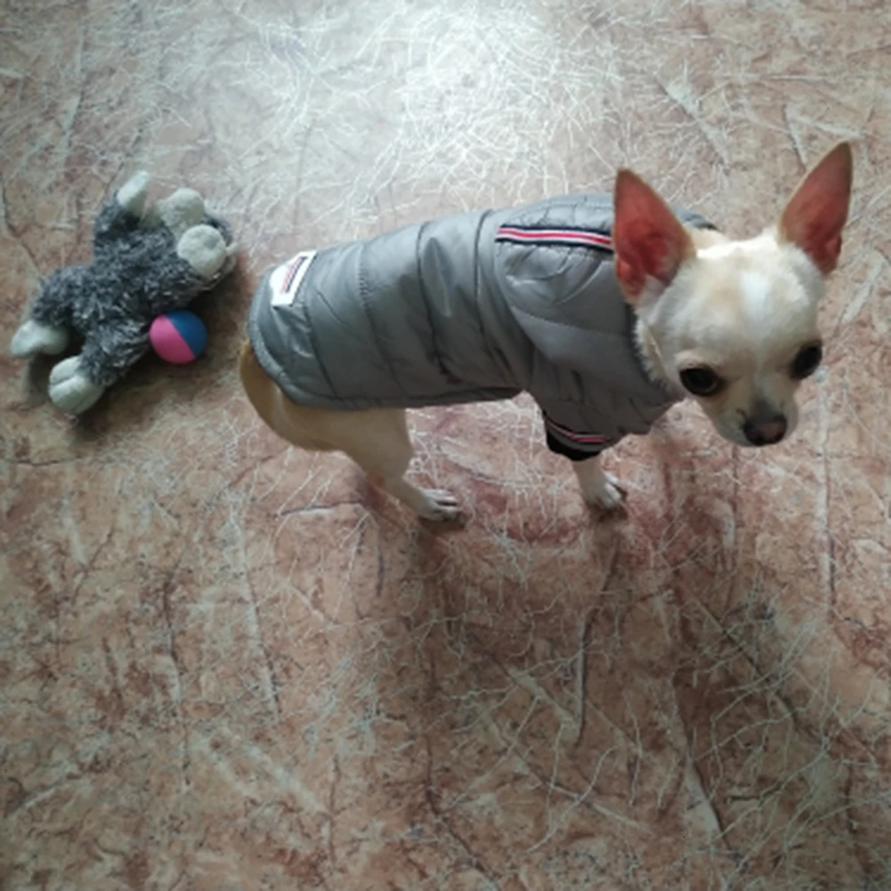 Одежда для собак зимние теплые куртки щенков чихуахуа одежда толстовки