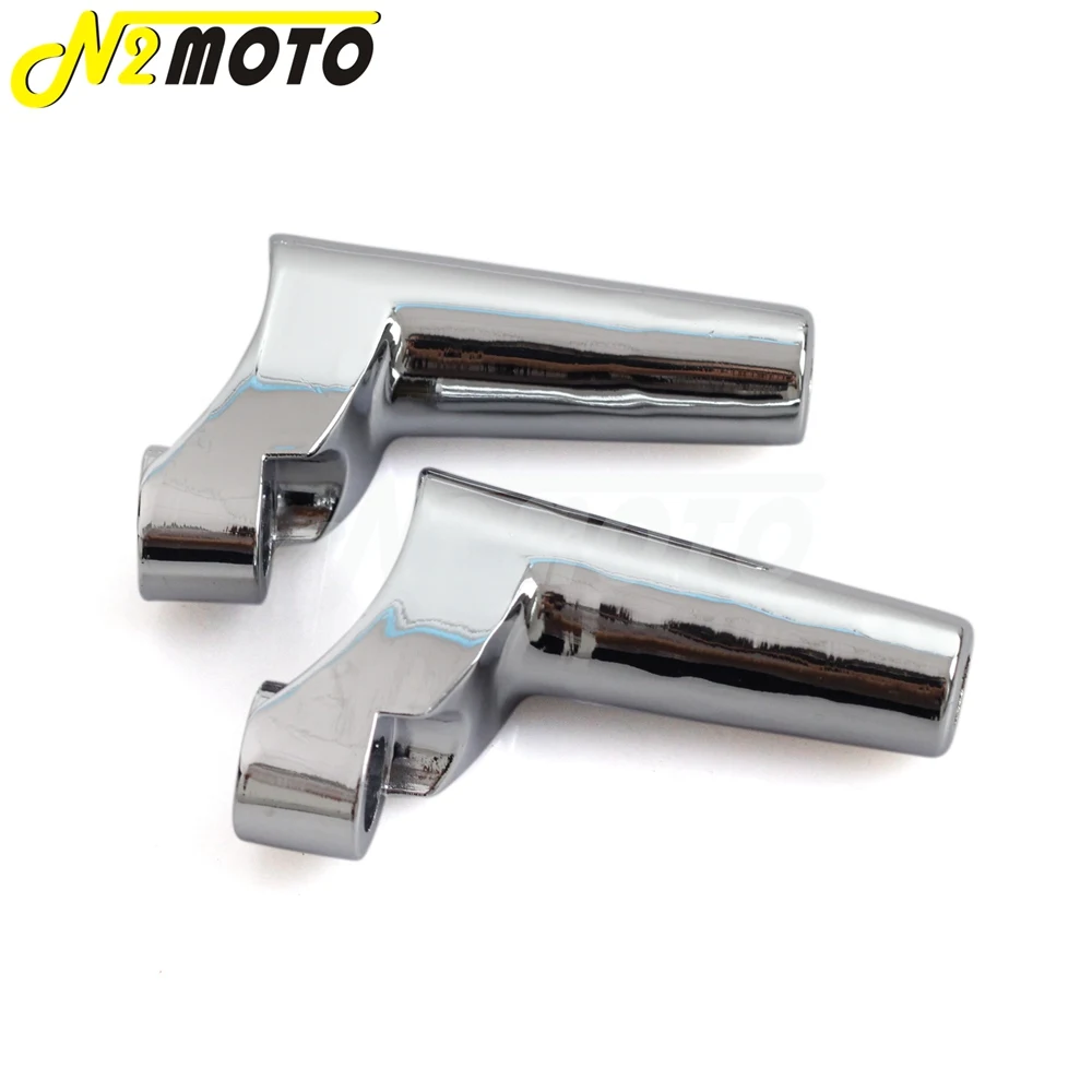 1 пара хромированный мотоциклетный кронштейн для переднего сигнала поворота Harley