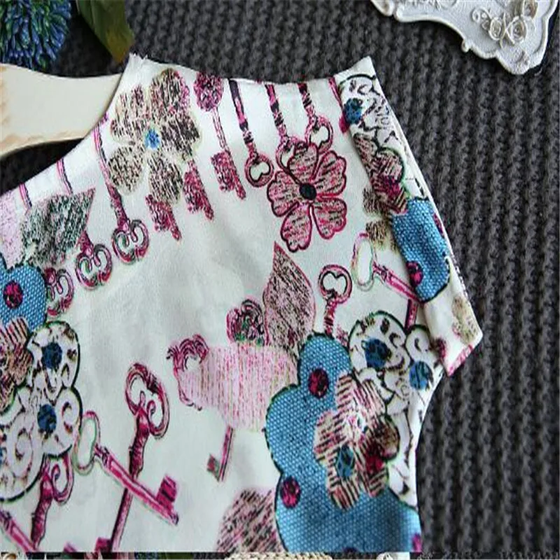 Футболка с коротким рукавом и цветочным принтом для девочек | Мать ребенок