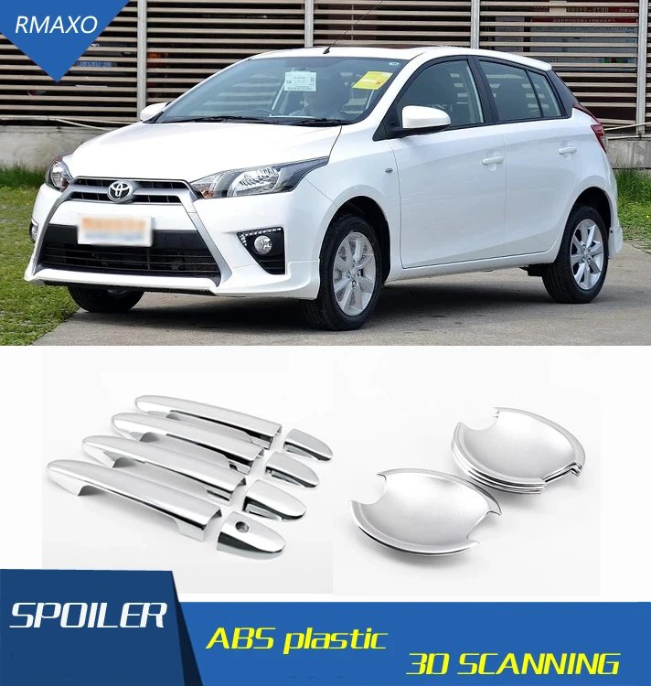Для Toyota Yaris XP130 Vitz 2012 2017 Роскошные хромированные покрытия для дверных ручек