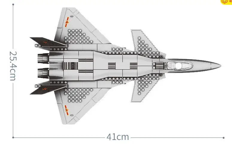 J20 Wange Военная серия F15/J20/US V-22 OSPREY самолет 1:44 модель строительные блоки классические игрушечные самолеты для детей - Цвет: J20