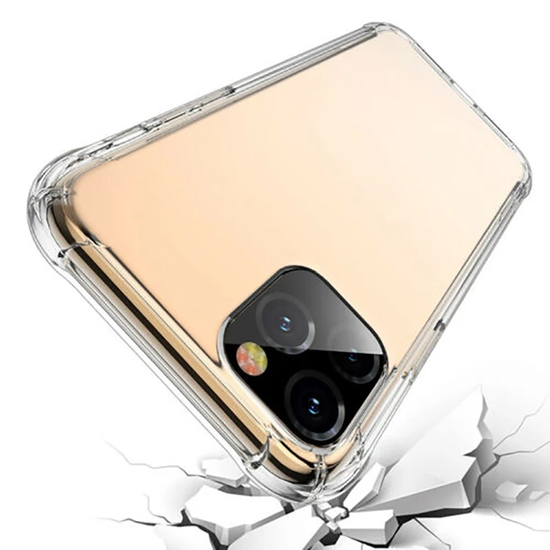 Прозрачный мягкий силиконовый чехол для iPhone 11 12 Pro Max mini противоударный X Xs Xr