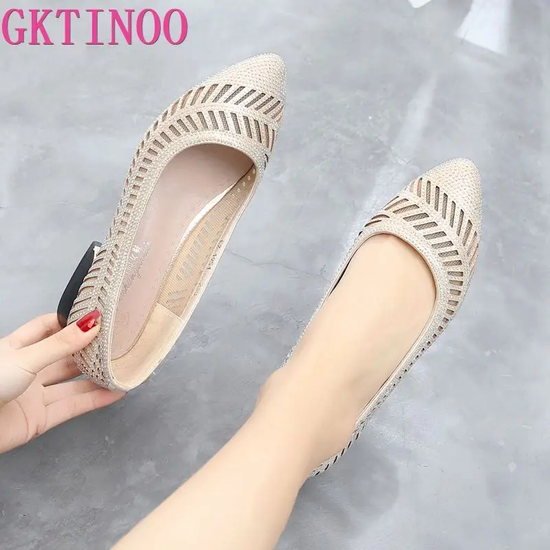 Женские туфли-лодочки GKTINOO повседневные туфли на высоком каблуке из натуральной